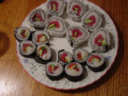 Home made sushi